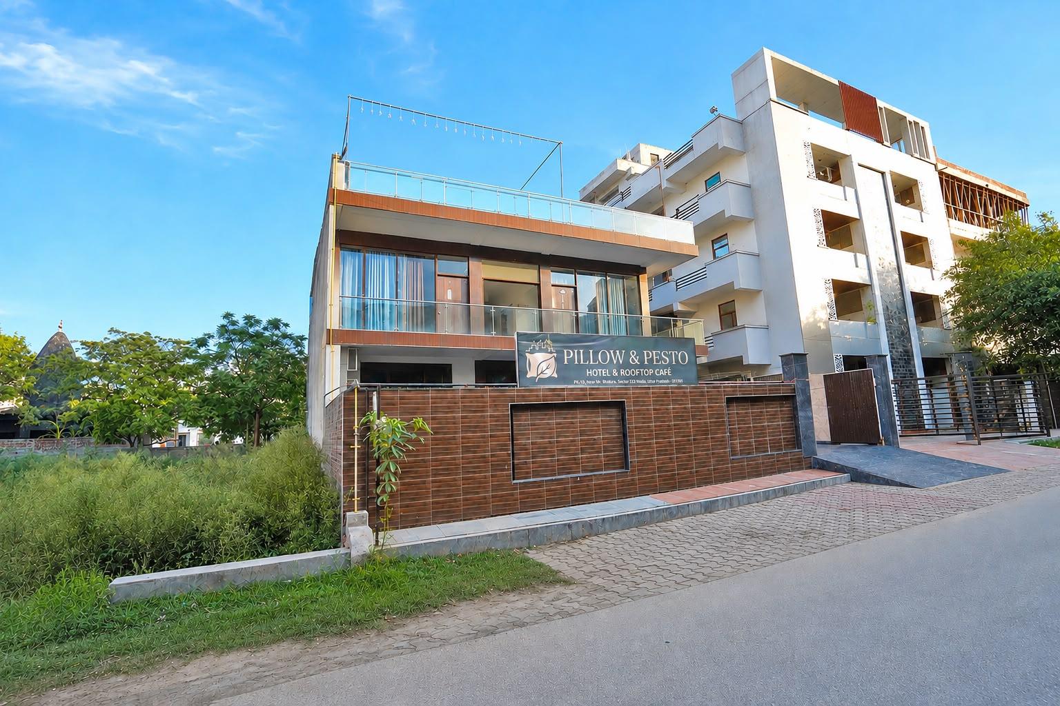 Pillow and Pesto Hotel And Rooftop Cafe in Noida